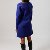 Robe Maggie en ponte bleu