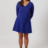 Robe Maggie en ponte bleu